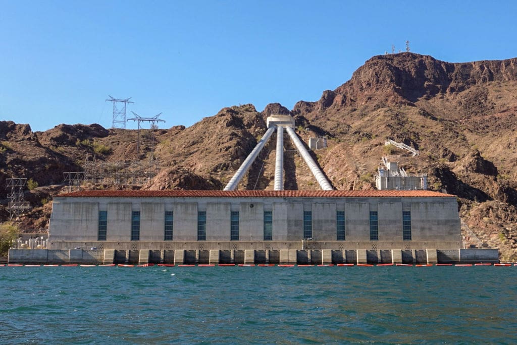 Photo of pumping station on the Colorado River.