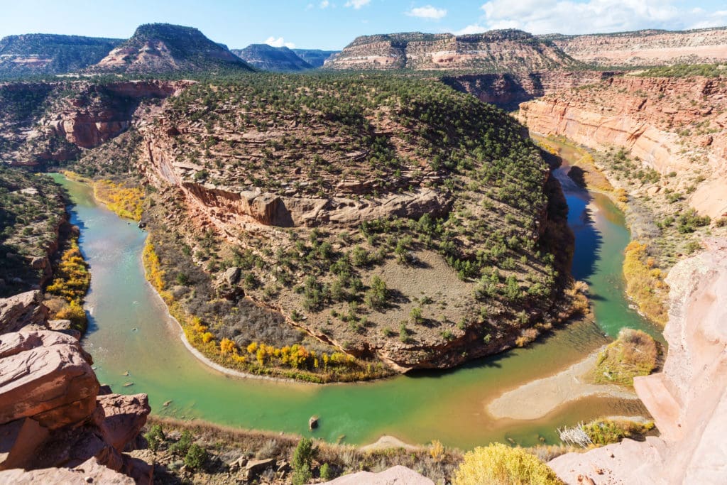 Arial shot of the Colorado River