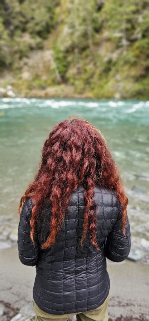 A photo of Jessica at the Smith River