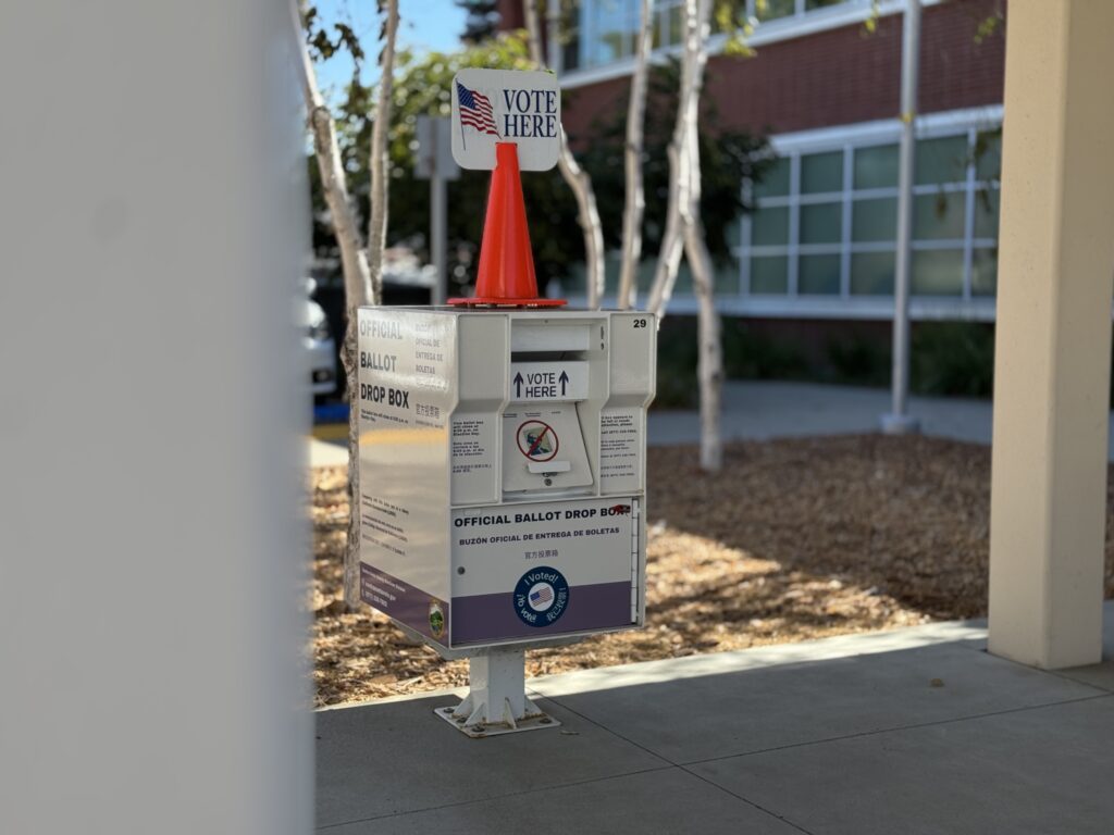 A ballot box.
